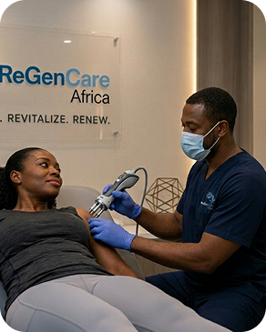 Doctor examining patient scalp